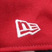 The New Era Logo on the Philadelphia Phillies 2022 4th of July Stars And Stripes 39Thirty | New Era Navy OSFM