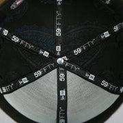 new era 9fifty taping on the interior of the Chicago White Sox Paisley Bandana Print Embroidered 59Fifty Fitted Cap | New Era MLB Swirl 5950