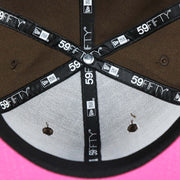 The Cooperstown Collection Tag and New Era Tag on the Cooperstown Boston Red Sox Coffee Shop 1946 All Star Game Fenway Park Side Patch 59Fifty Fitted Cap | Donut Pack Walnut 59Fifty