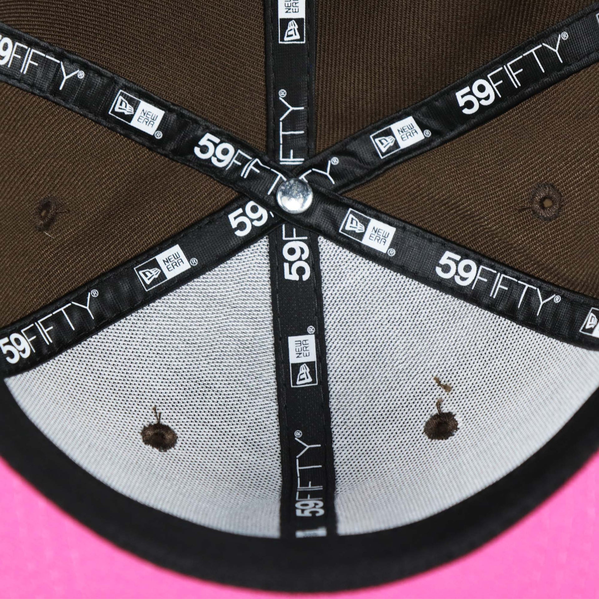 The Cooperstown Collection Tag and New Era Tag on the Cooperstown Boston Red Sox Coffee Shop 1946 All Star Game Fenway Park Side Patch 59Fifty Fitted Cap | Donut Pack Walnut 59Fifty