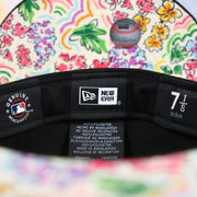 Chicago White Sox Floral Print Undervisor Spring Embroidery 59Fifty Fitted Cap | Black 59Fifty Cap