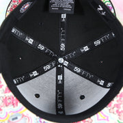 Chicago White Sox Floral Print Undervisor Spring Embroidery 59Fifty Fitted Cap | Black 59Fifty Cap