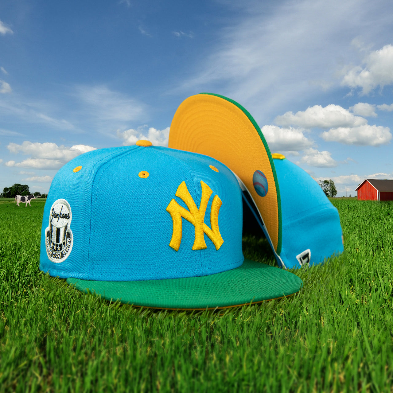 New York Yankees Cooperstown "Ice Cream Pack" 1952 World Series Side Patch 59Fifty Fitted Cap | nohiosafariclub Exclusive