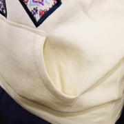 The Main Pocket on the New York Yankees Floral MLB Pullover Hoodies | Cream Pullover Hoodie