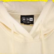 The New Era Tag on the New York Yankees Floral MLB Pullover Hoodies | Cream Pullover Hoodie