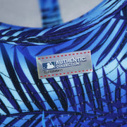 The Authentic MLB Sticker on the New York Yankees Metallic All Star Game MLB 2022 Side Patch 59Fifty Mesh Fitted Cap | ASG 2022 Navy Blue 59Fifty Cap