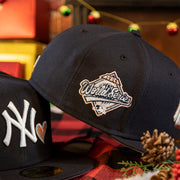 1996 world series patch on the New York Yankees Glow In The Dark 1996 World Series Heart Pink Bottom Side Patch 59Fifty Fitted Cap