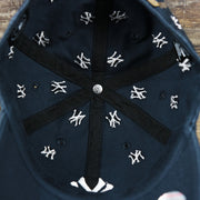 The Inside of the Women’s New York Yankees All Over Yankees Logo Dad Hat | Navy Women’s Dad Hat
