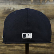 The backside of the New York Yankees Gray Bottom Wool 59Fifty Fitted Cap | Navy Blue 59Fifty Cap
