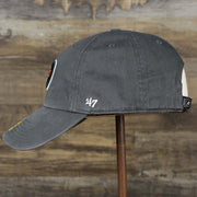 The wearer's left on the Youth Philadelphia Flyers Charcoal Dad Hat | 47 Brand OSFM