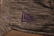 Ravens 2020 Training Camp Flexfit | Baltimore Ravens 2020 On-Field Grey Training Camp Stretch Fit  the new era logo is purple