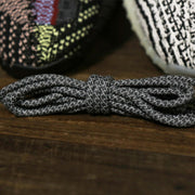 The 3M Reflective Dark Grey Solid Shoelaces with Dark Grey Aglets | 120cm Capswag