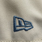 New Era logo on the Philadelphia Phillies Cooperstown City Hall Logo Veterans Stadium Side Patch Grey UV 59Fifty Fitted Cap | Chrome/Powder Blue Cap Swag Exclusive