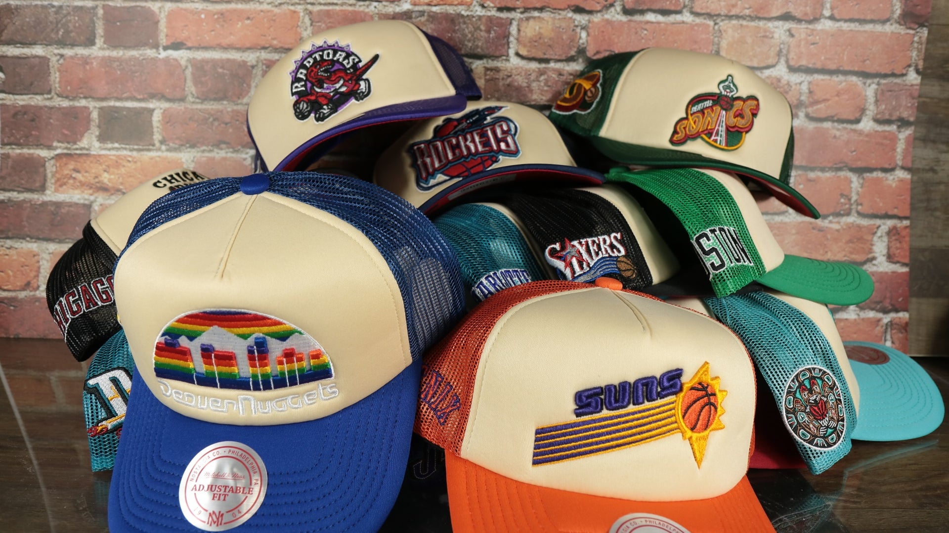 Mitchell and Ness NBA Vintage Foam Trucker Hat Collection