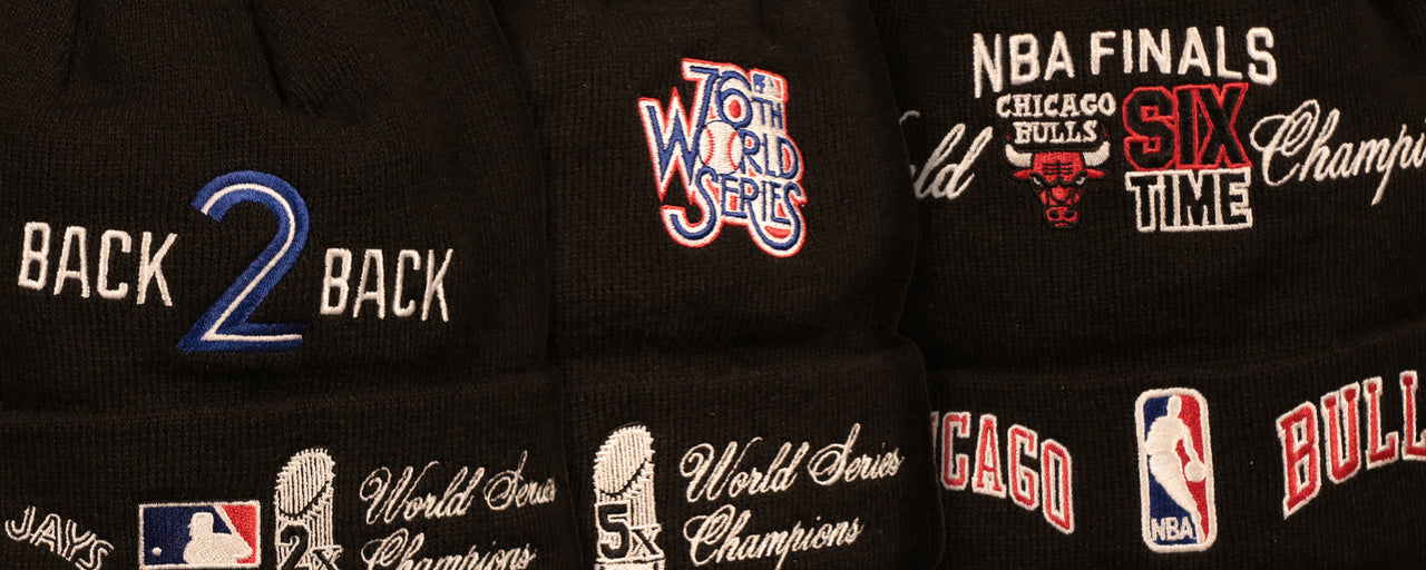 All Over Side Patch Champion Knit Cuff Beanies