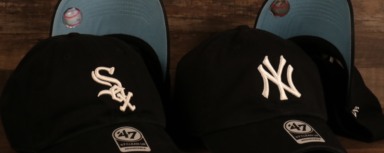 Icy Blue Underbrim Ball Cap | Icy Blue Undervisor Baseball Cap | '47 Clean Up Dad Hat