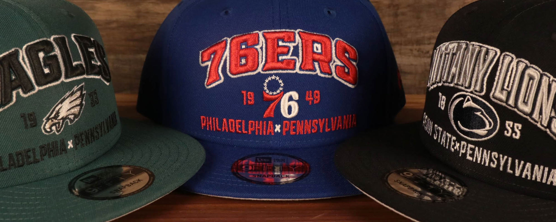 Established Year 9Fifty Snapback Hats | Vintage Lettering 9Fifty Snapback Hats