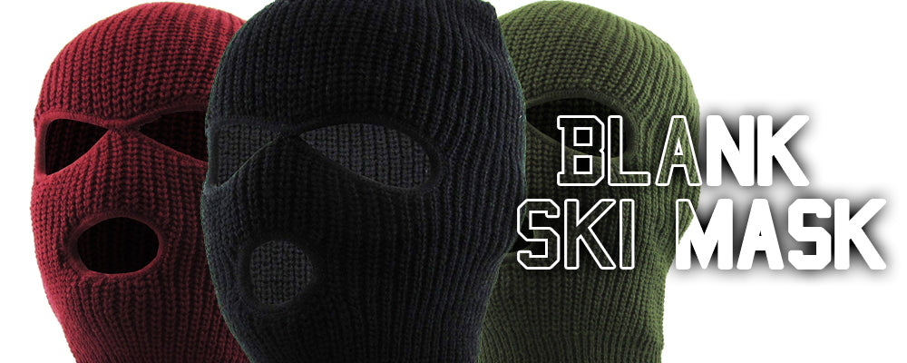 Blank Three Hole Ski Masks