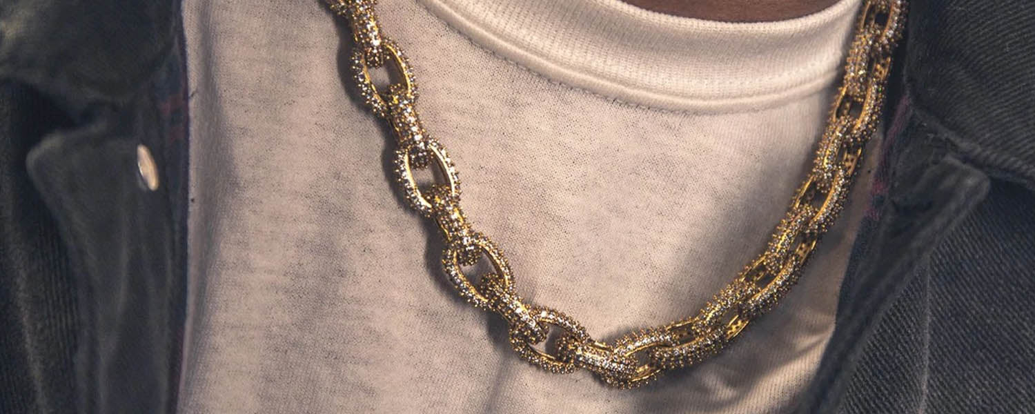 Chain Link 18K Plated Gold Necklace | Gold Plated Chain Necklace | Chain Link Ion Plated Gold Necklaces