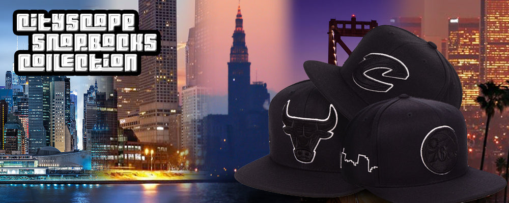 NBA City Skyline Snapback Hats