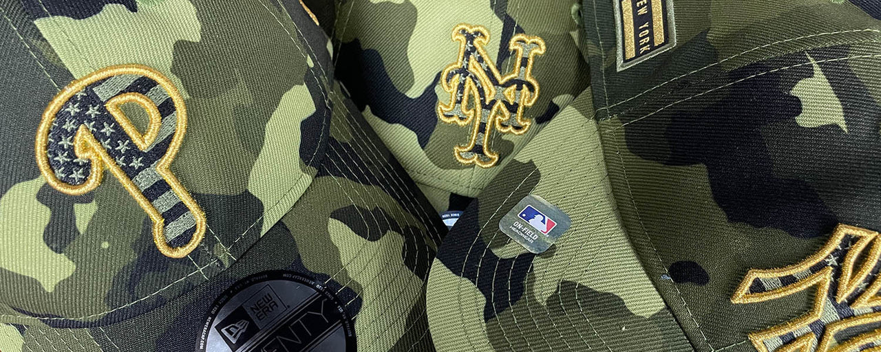 2022 Memorial Day Dad Hats | 2022 On Field Armed Forces Dad Hats | Exclusive MLB Memorial Day Dad Hats