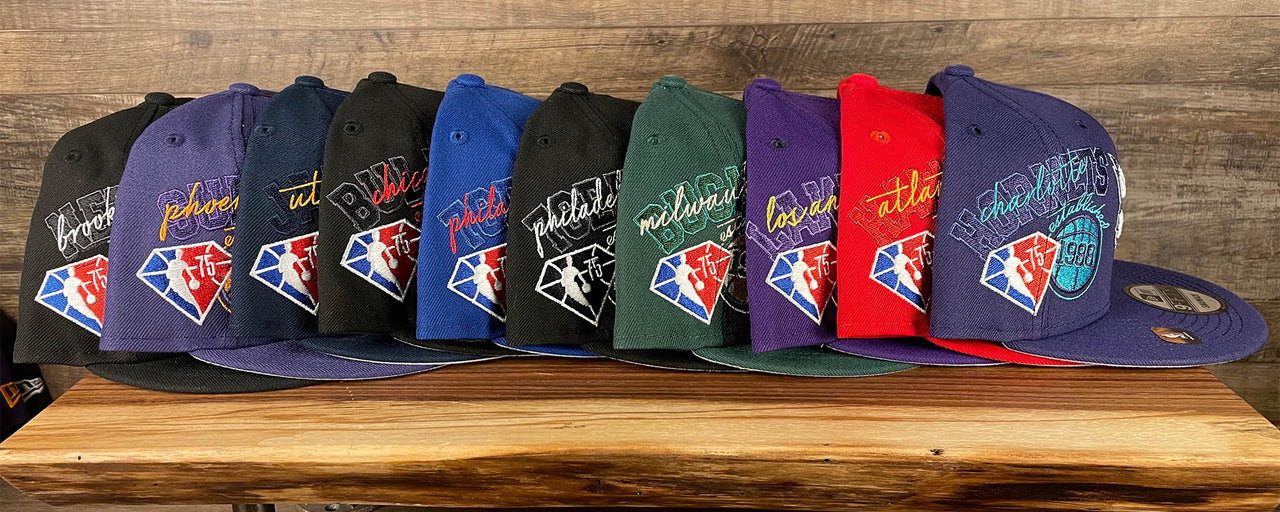 NBA 75th Anniversary Snapback & Dad Hats |  NBA City Edition Beanie & Snapbacks