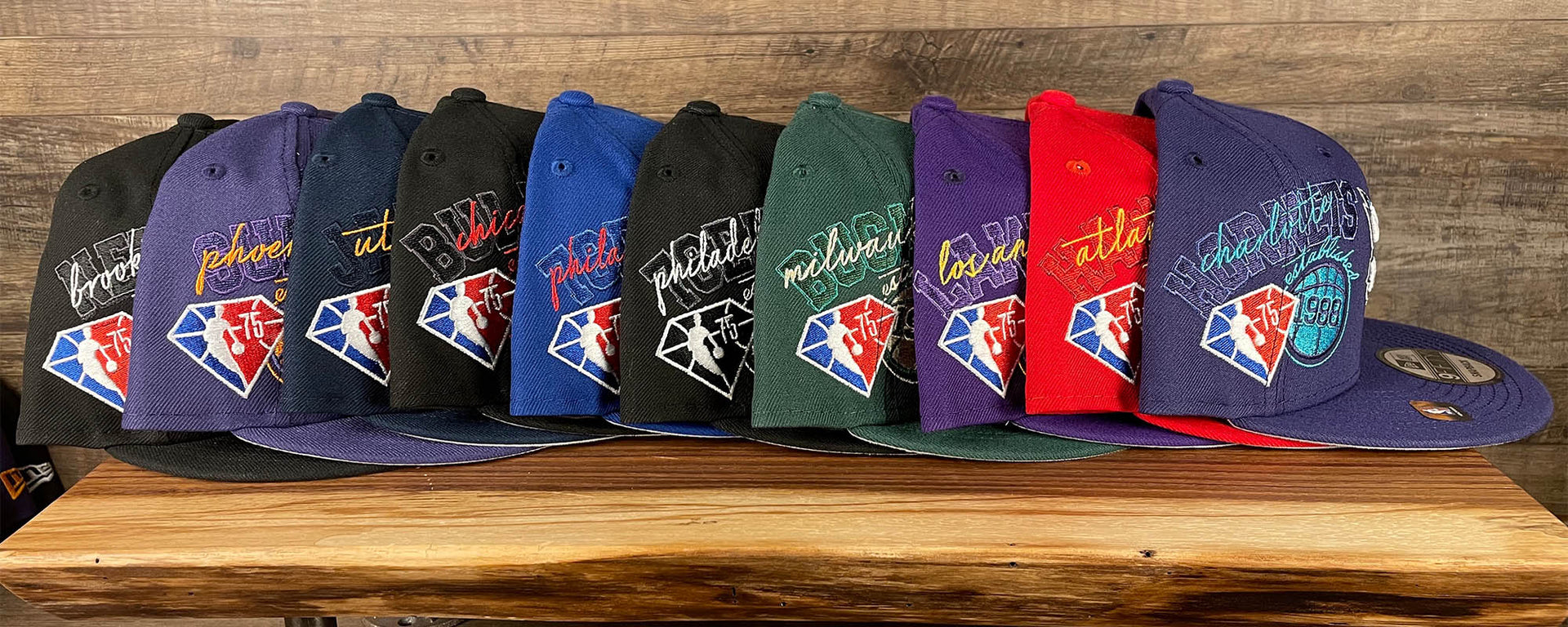 NBA 75th Anniversary Snapback & Dad Hats |  NBA City Edition Beanie & Snapbacks