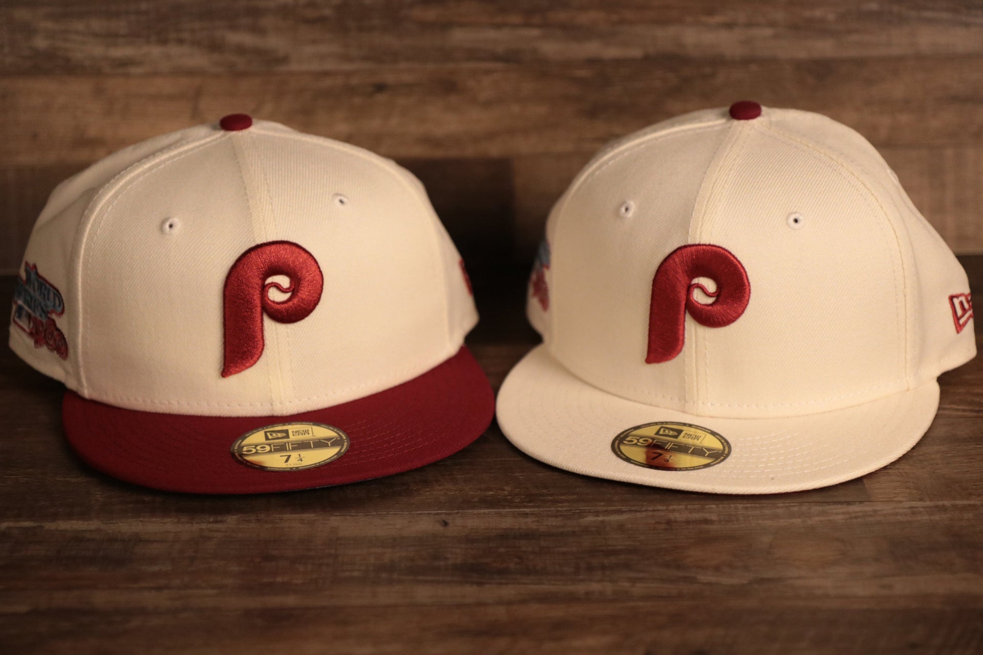 Maroon Brim Fitted Caps | Maroon Bottom Fitteds | Maroon Under Brim 59Fifty Caps