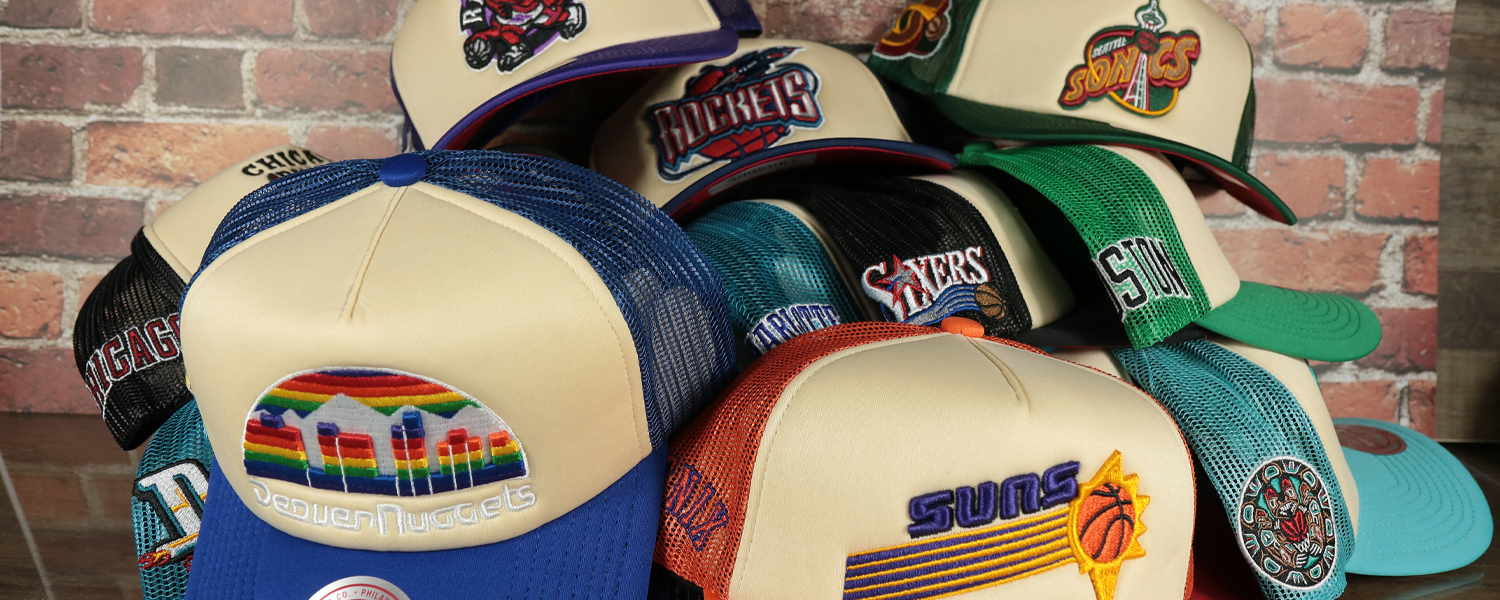 Mitchell and Ness Vintage Foam Trucker Hat Collection