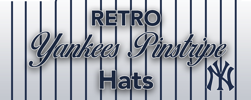 Throwback Retro New York Yankees Pinstripe Hats
