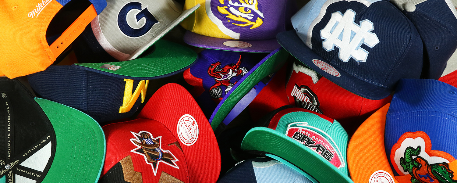 Retroline Mitchell and Ness Vintage Embroidery Outline Snapback HAts