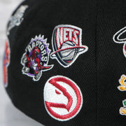 East conference teams all over patch on the NBA East All Over Conference Hardwood Classics Deadstock Gray bottom | Black Snapback Hat