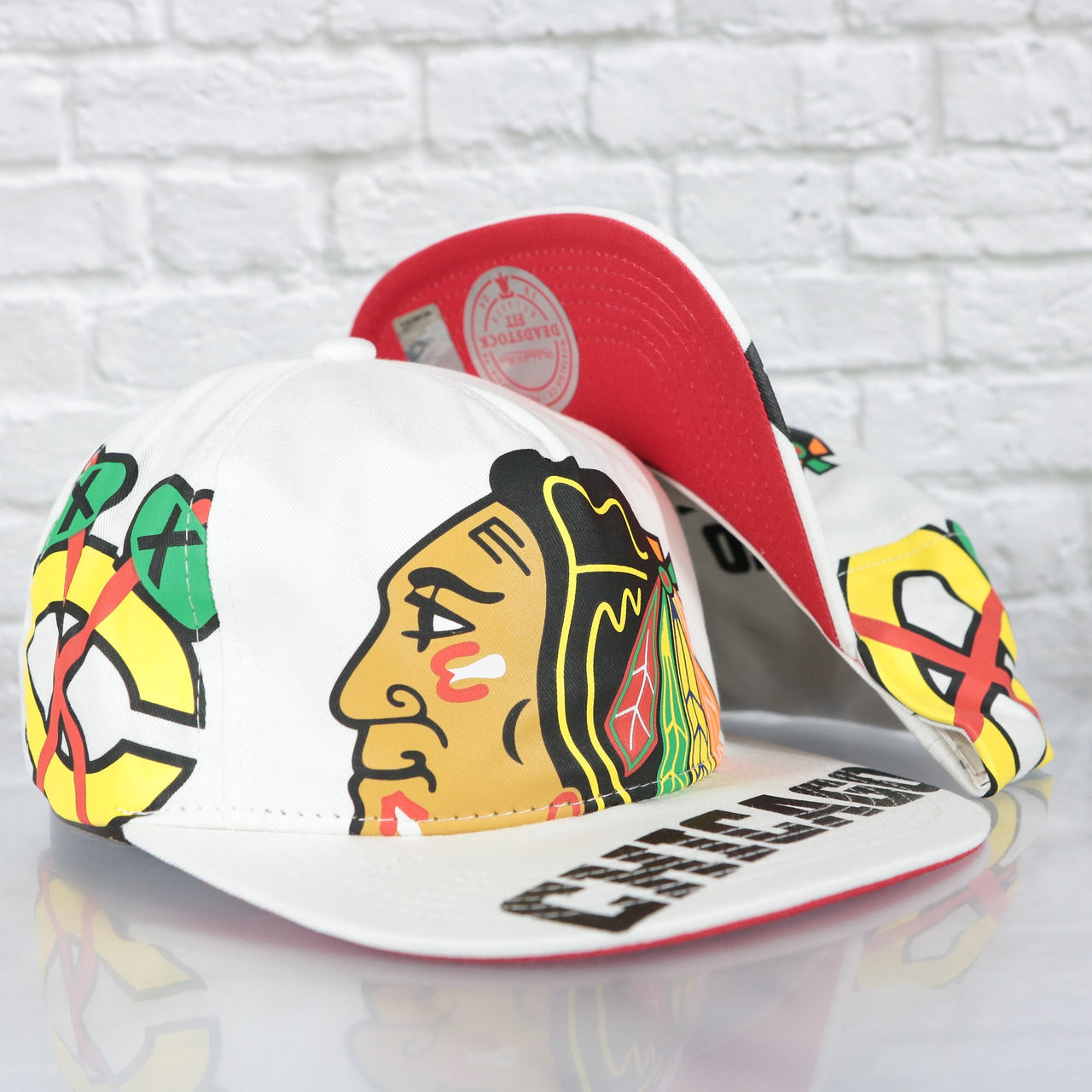 Chicago Blackhawks NHL In Your Face Deadstock Red bottom | White Snapback Hat