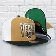 Vegas Golden Knights NHL Billboard 2 Green bottom Tri-Tone | Gold/White/Black Snapback Hat