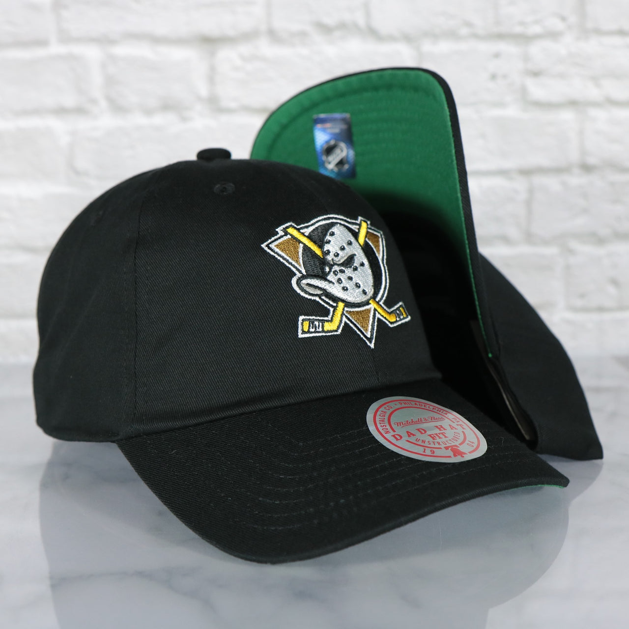 Anaheim Ducks NHL Team Ground 2.0 Green bottom | Black Dad Hat