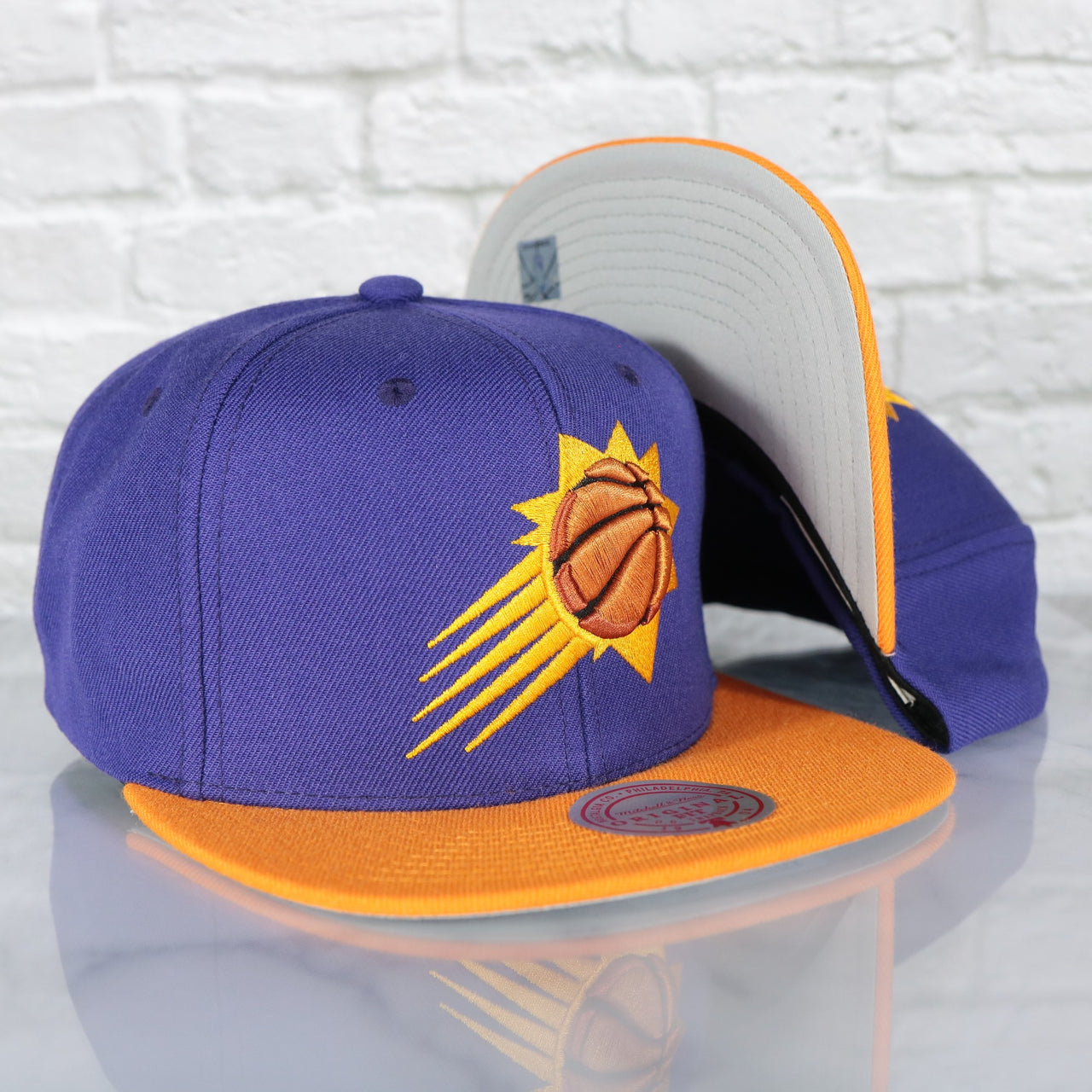 Phoenix Suns NBA Team 2 Tone 2.0 Green bottom | Purple/Orange Snapback Hat