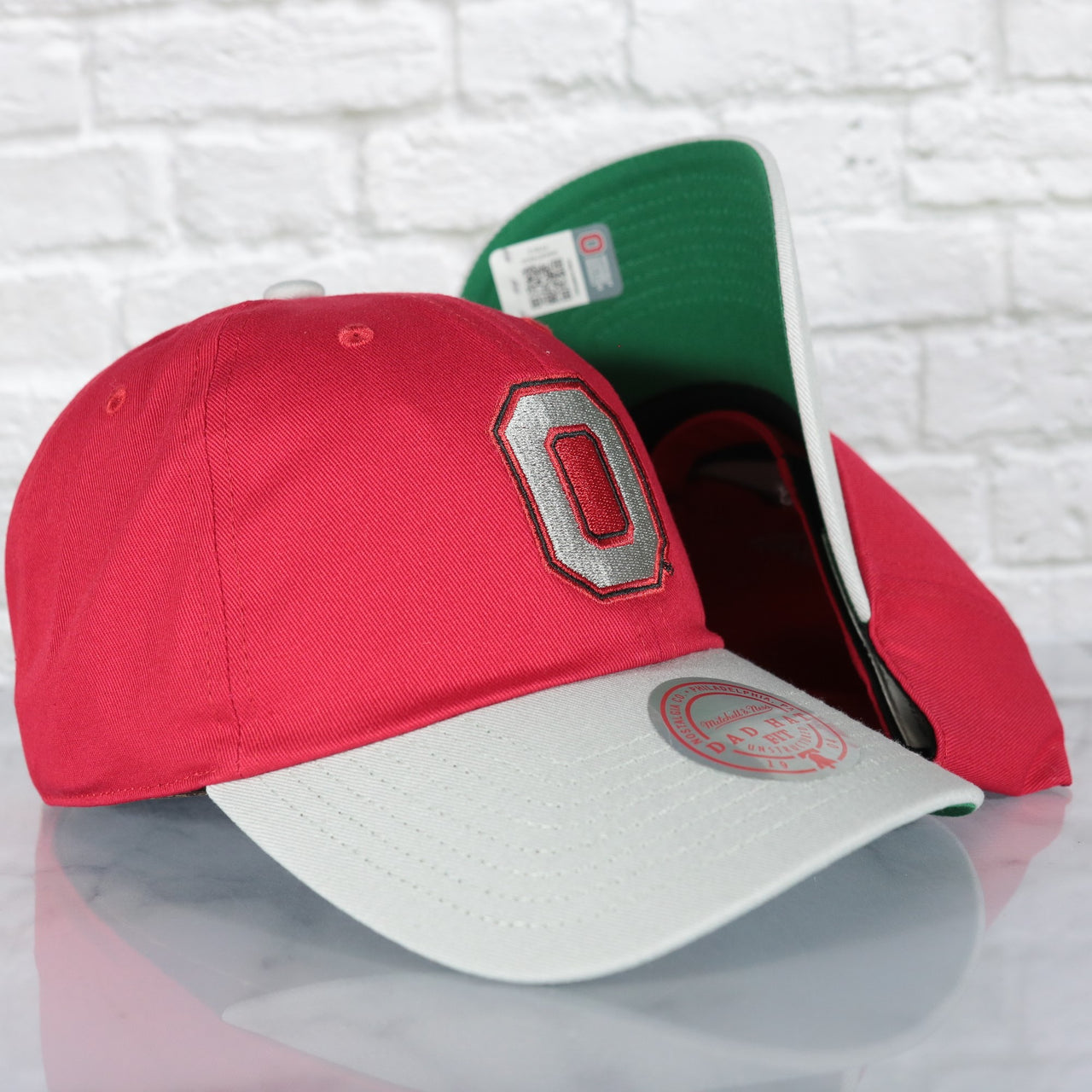 Ohio State Buckeyes NCAA Team 2 Tone 2.0 Green bottom | Red/Dark Grey Dad Hat