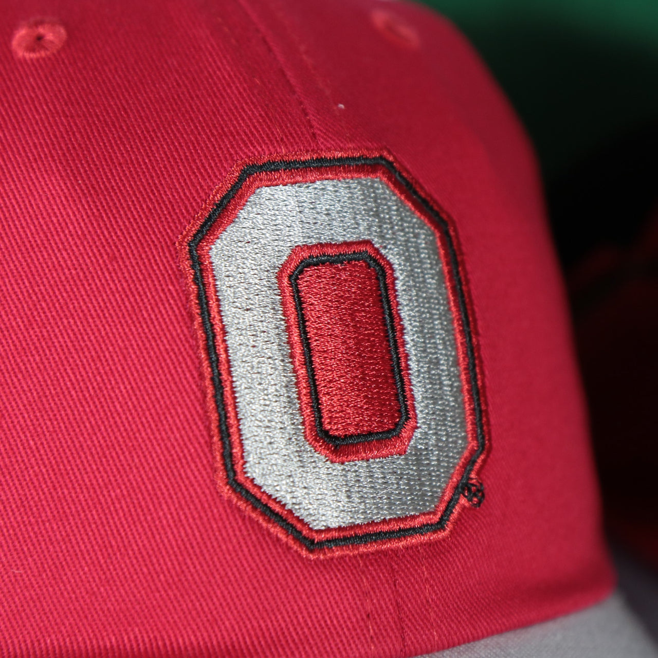 Ohio State Buckeyes NCAA Team 2 Tone 2.0 Green bottom | Red/Dark Grey Dad Hat