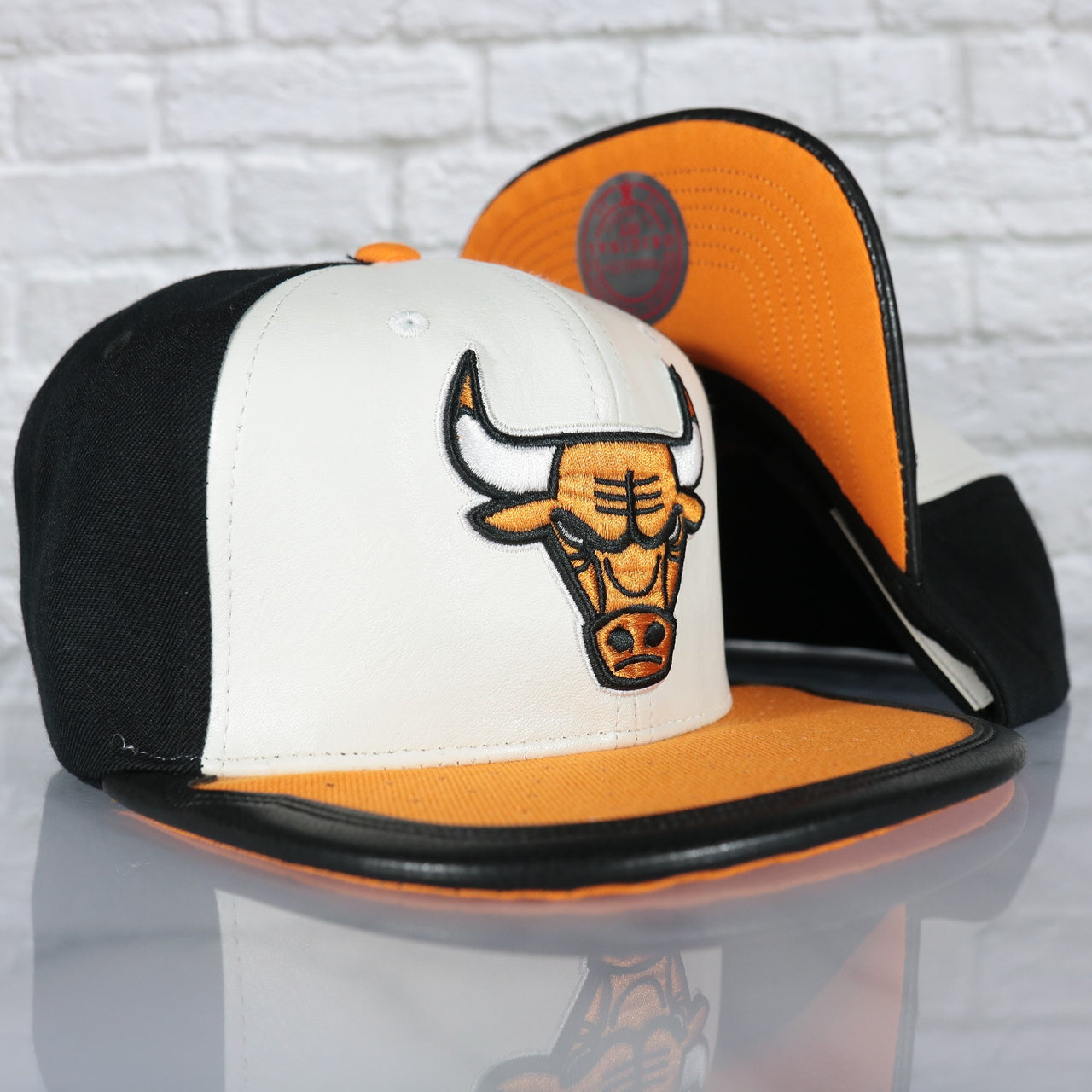 Chicago Bulls Day One Sneaker Hookup Orange bottom Two-Tone | White/Black/Orange Snapback Hat