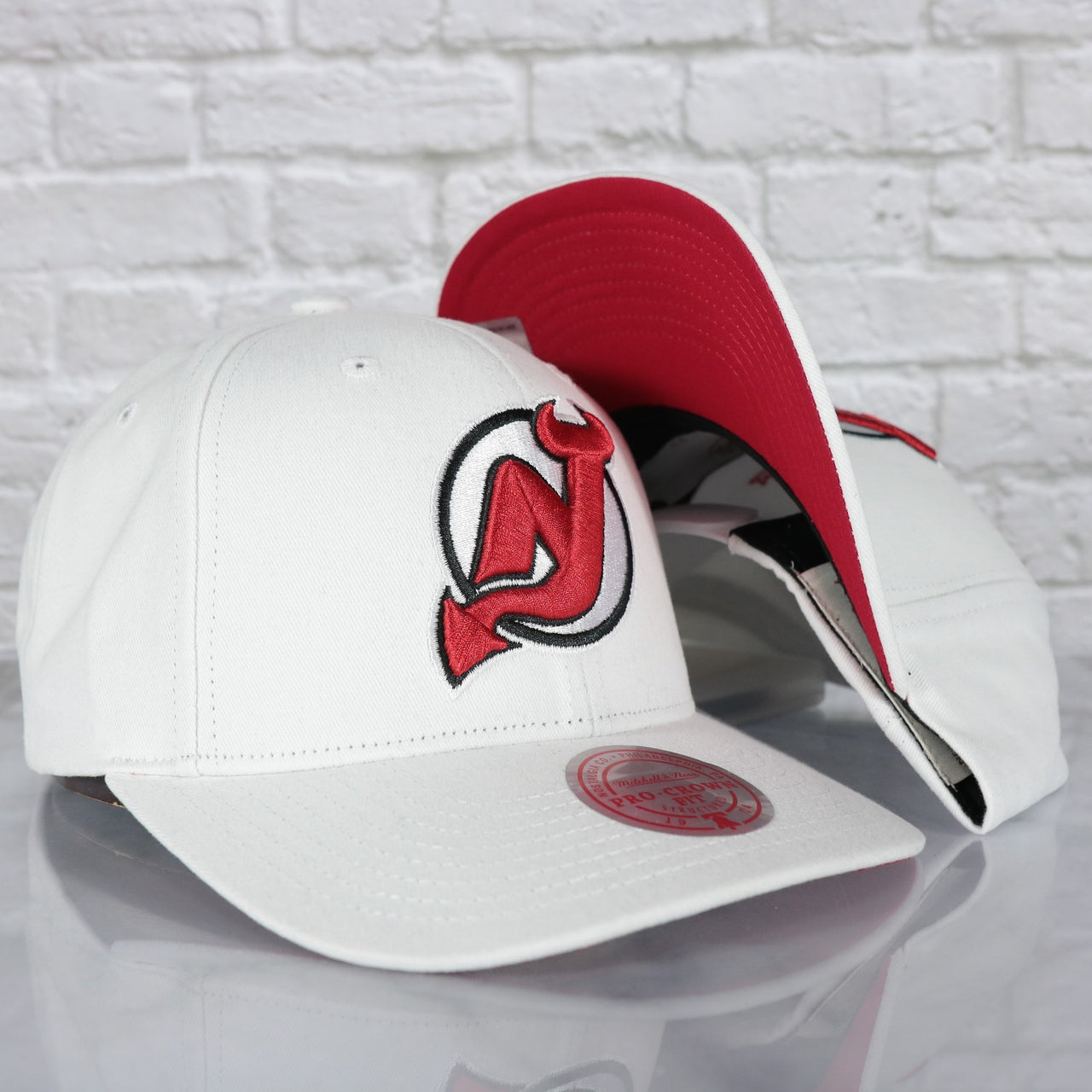New Jersey Devils NHL All in Pro Red Bottom | White Snapback Hat