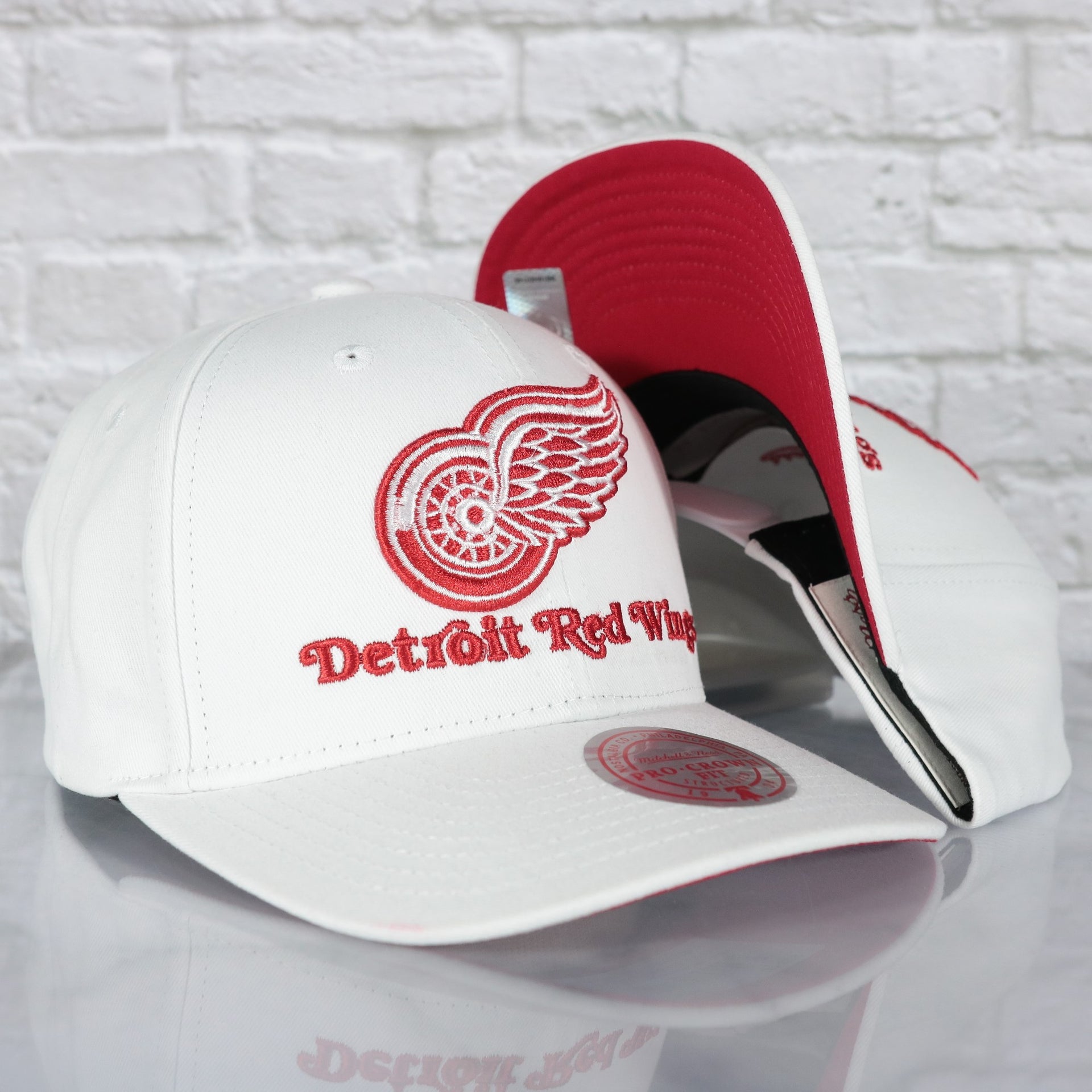 Detroit Red Wings NHL All in Pro Red Bottom | White Snapback Hat