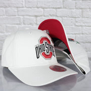 Ohio State Buckeyes NCAA All in Pro Red Bottom | White Snapback Hat