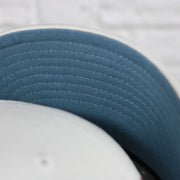 vintage blue under visor on the Colorado Avalanche NHL All in Pro Vintage Blue Bottom | White Snapback Hat