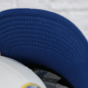 blue under visor on the Buffalo Sabres NHL All in Pro Blue Bottom | White Snapback Hat