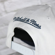 mitchell and ness logo on the Washington Capitals NHL All in Pro Navy Bottom | White Snapback Hat