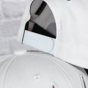 white adjustable snap on the Washington Capitals NHL All in Pro Navy Bottom | White Snapback Hat