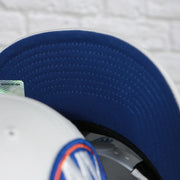 blue under visor on the New York Islanders NHL All in Pro Blue Bottom | White Snapback Hat