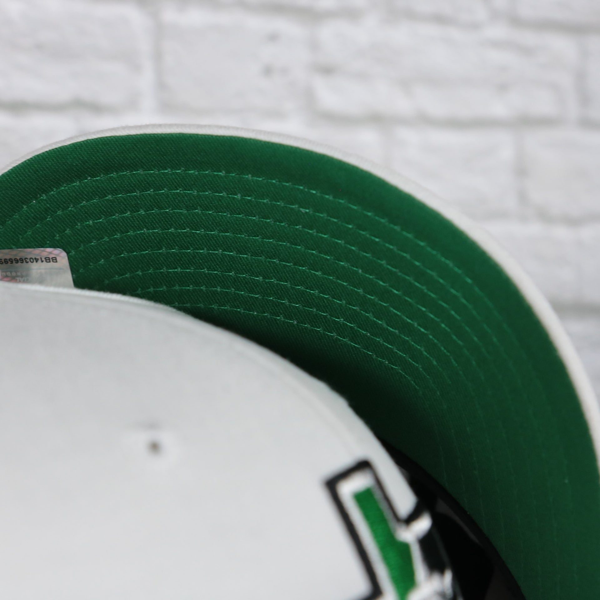 green under visor on the Dallas Stars NHL All in Pro Green Bottom | White Snapback Hat