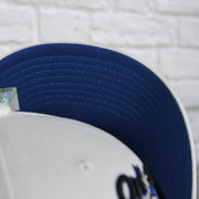 blue under visor on the Orlando Magic NBA Hardwood Classics All in Pro Navy Blue Bottom | White Snapback Hat