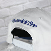 mitchell and ness logo on the Orlando Magic NBA Hardwood Classics All in Pro Navy Blue Bottom | White Snapback Hat